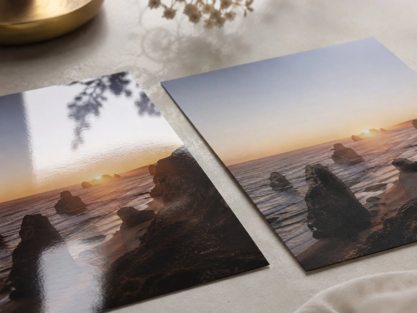 Materialien Acrylglas, Leinwand und Alu-Dibond im Vergleich