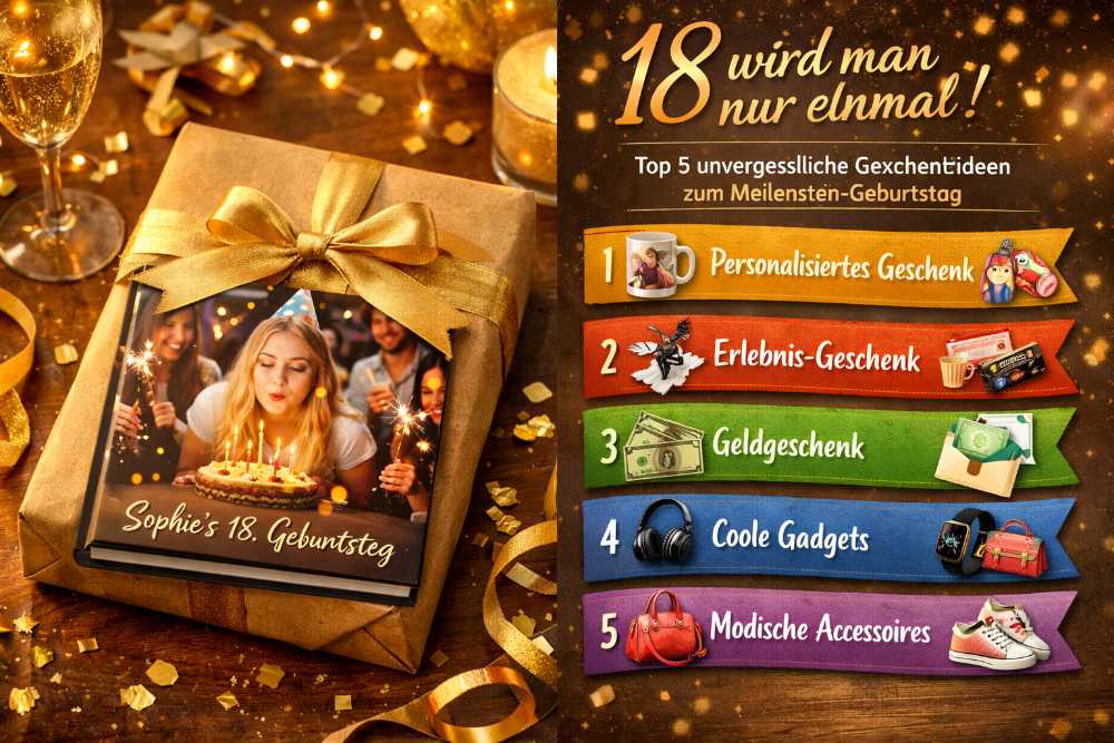 Geschenk zum 18. Geburtstag