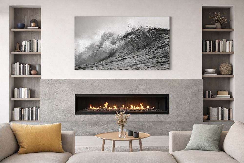 Verschiedene Stile für Leinwandbilder im Wohnzimmer
