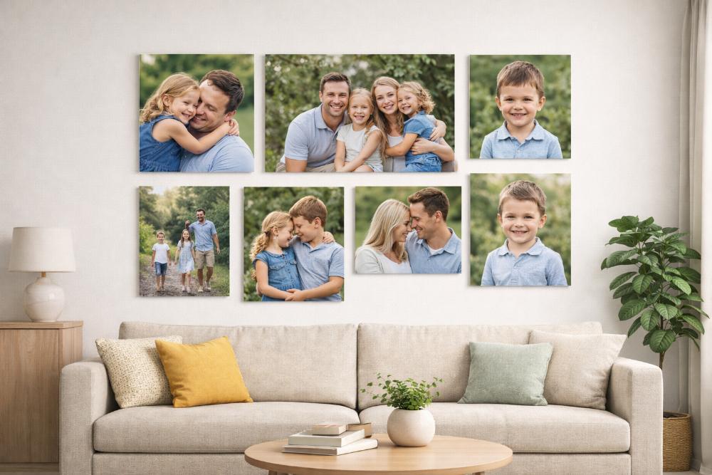 Gestaltungsideen für die Wand über dem Sofa
