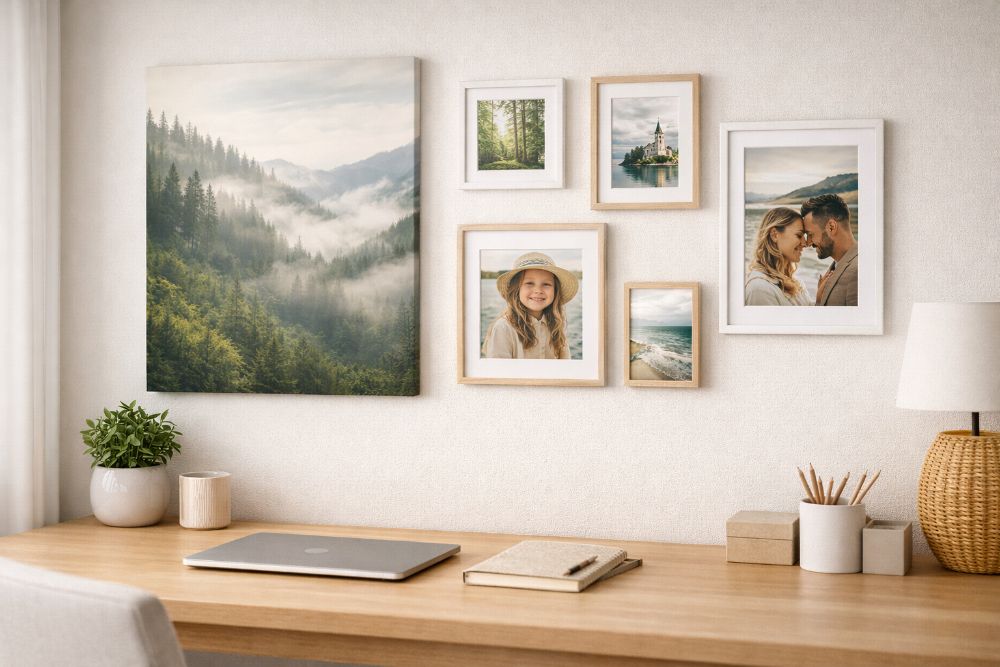 Gestaltung einer Gallery Wall im Home Office