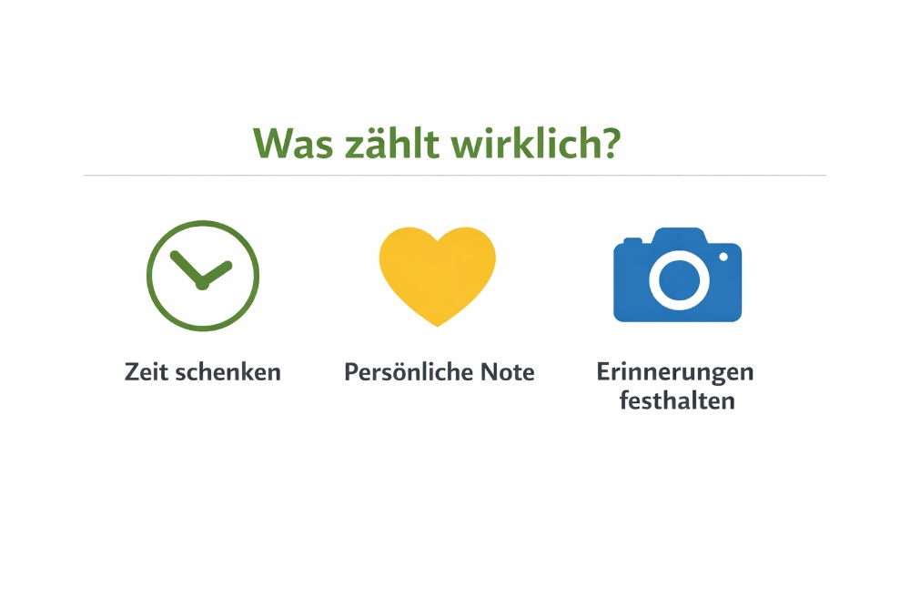 Großeltern schauen sich gemeinsam alte Fotos an