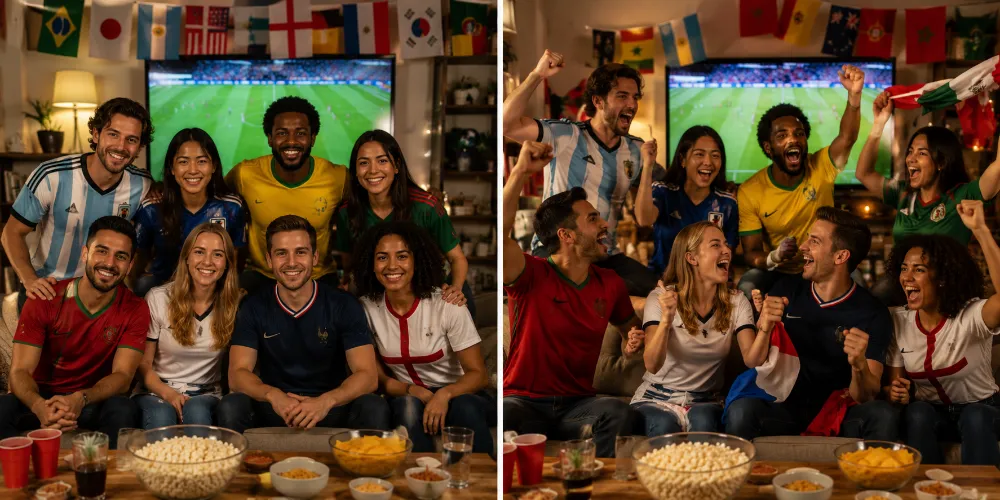 Frühstück der Fans am Morgen nach dem Spiel