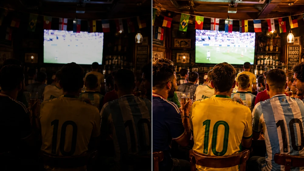 Helligkeit und Kontrast bei Fußballfotos anpassen