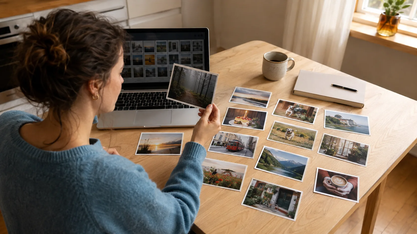 Fotocollage auf Leinwand als Geschenk aufhängen