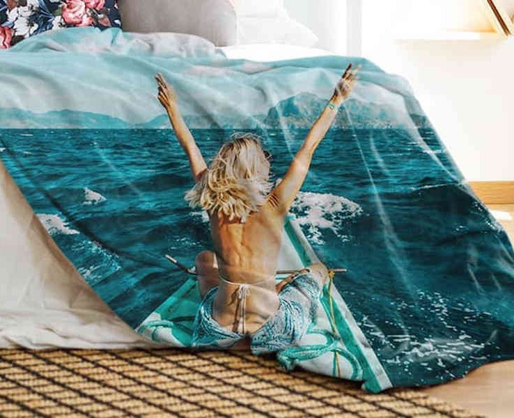 Kuscheldecke mit eigenem Foto gestalten
