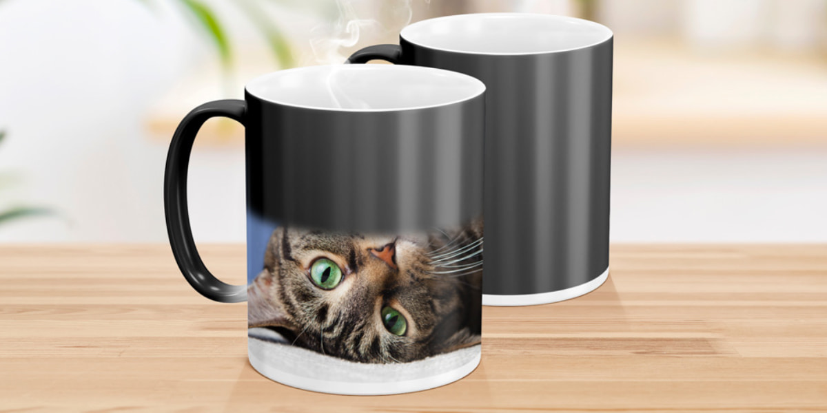 Zaubertasse mit Foto: Motiv erscheint bei Wärme