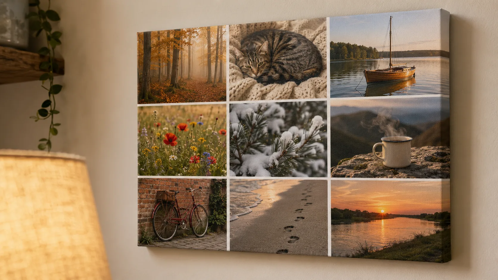 Leinwand, Poster und Acrylglas im Materialvergleich bei Streiflicht
