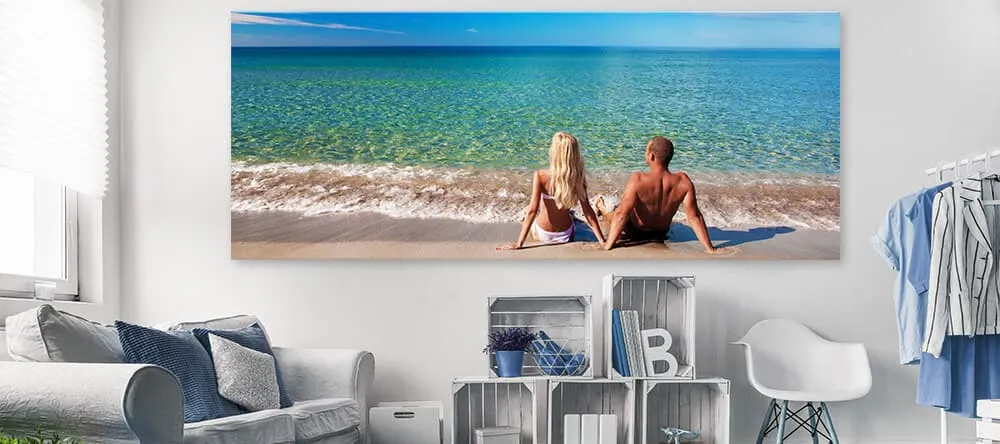 Die einfachste Möglichkeit, die neue Trendfarbe einzusetzen: Dein Urlaubsbild als XXL-Leinwand
