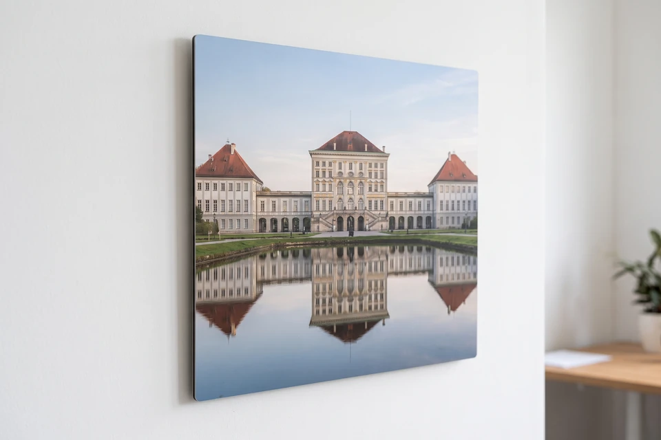 Alu-Dibond-Bild mit Schloss Nymphenburg