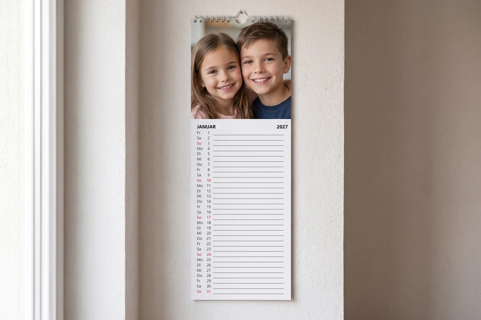 Küchenkalender mit Familienfoto