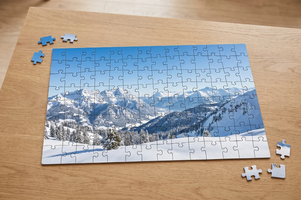 Fotopuzzle mit 1000 Teilen und Landschaftsfoto