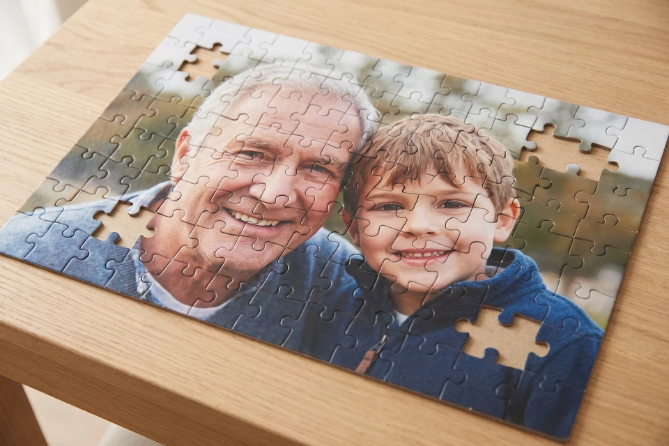 Fotopuzzle mit Familienfoto