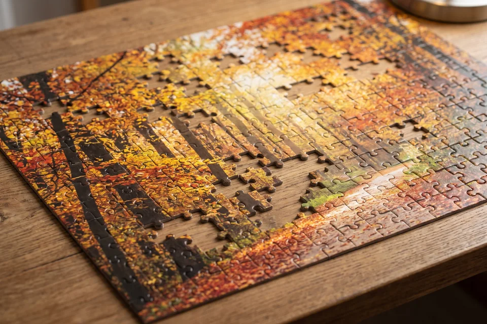Fotopuzzle mit 1000 Teilen und Landschaftsfoto