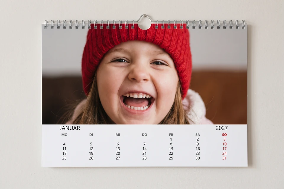 Fotokalender mit Enkelfoto