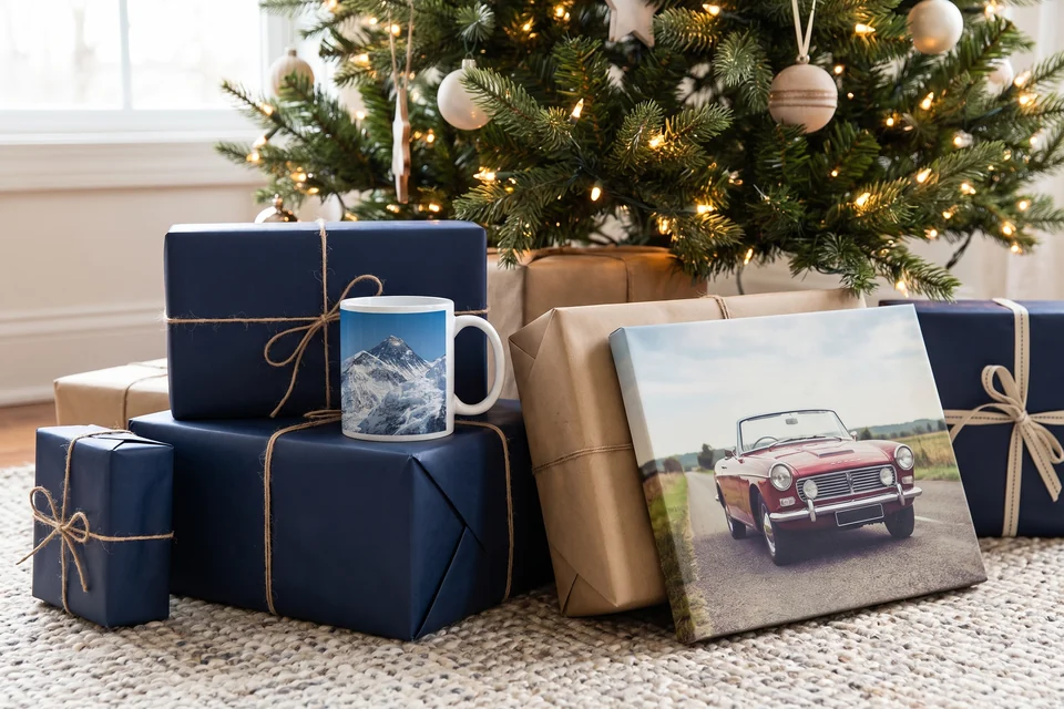 Weihnachtsgeschenke für Männer unter dem Weihnachtsbaum