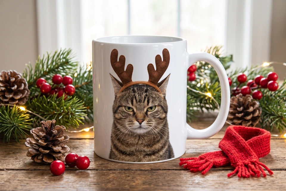 Fototasse mit lustigem Katzenfoto