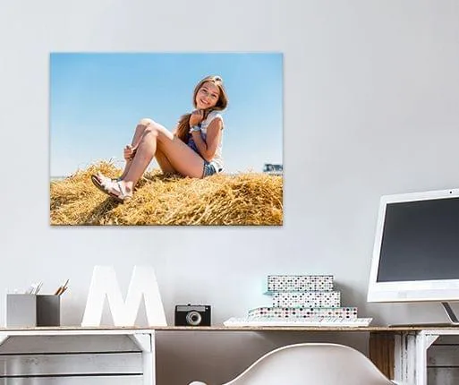 foto auf fotoboard im raum