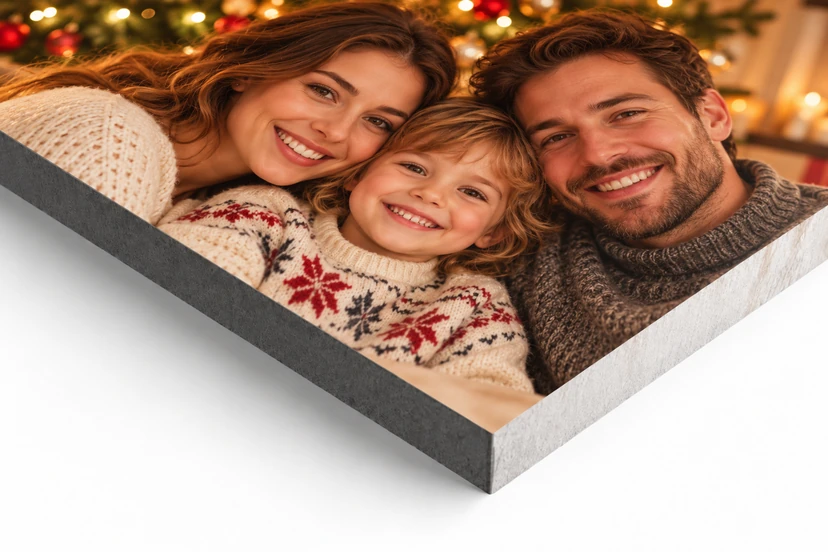 Keilrahmen einer Fotoleinwand zu Weihnachten in 2 cm und 4 cm