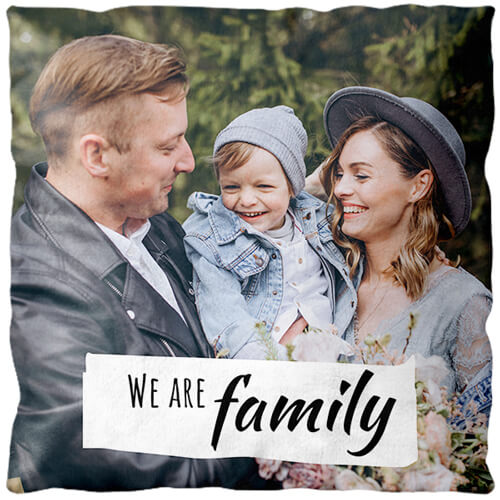 Fotokissen Collage Hoch - We are family