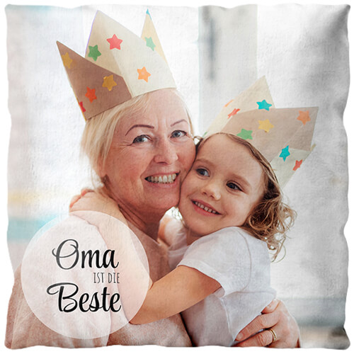 Fotokissen Collage Hoch - Oma ist die Beste