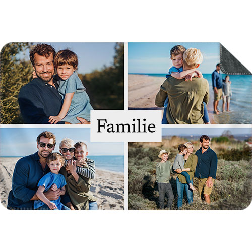 Fotodecke Collage Quer - Familienzeit 