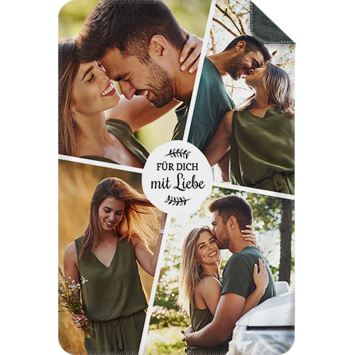 Fotodecke Collage Hoch - For you with love