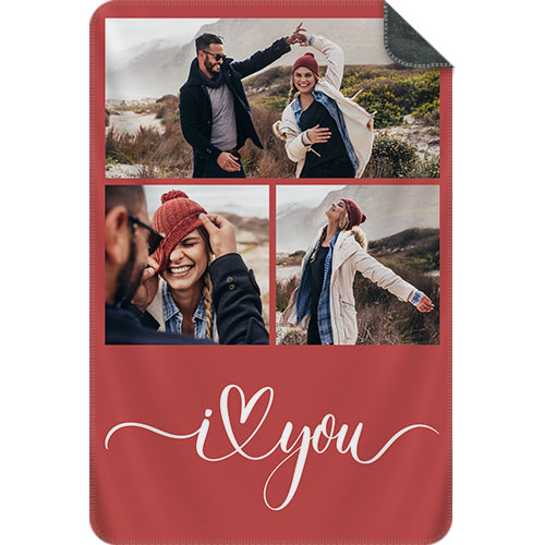Fotodecke Collage Hoch - I love you