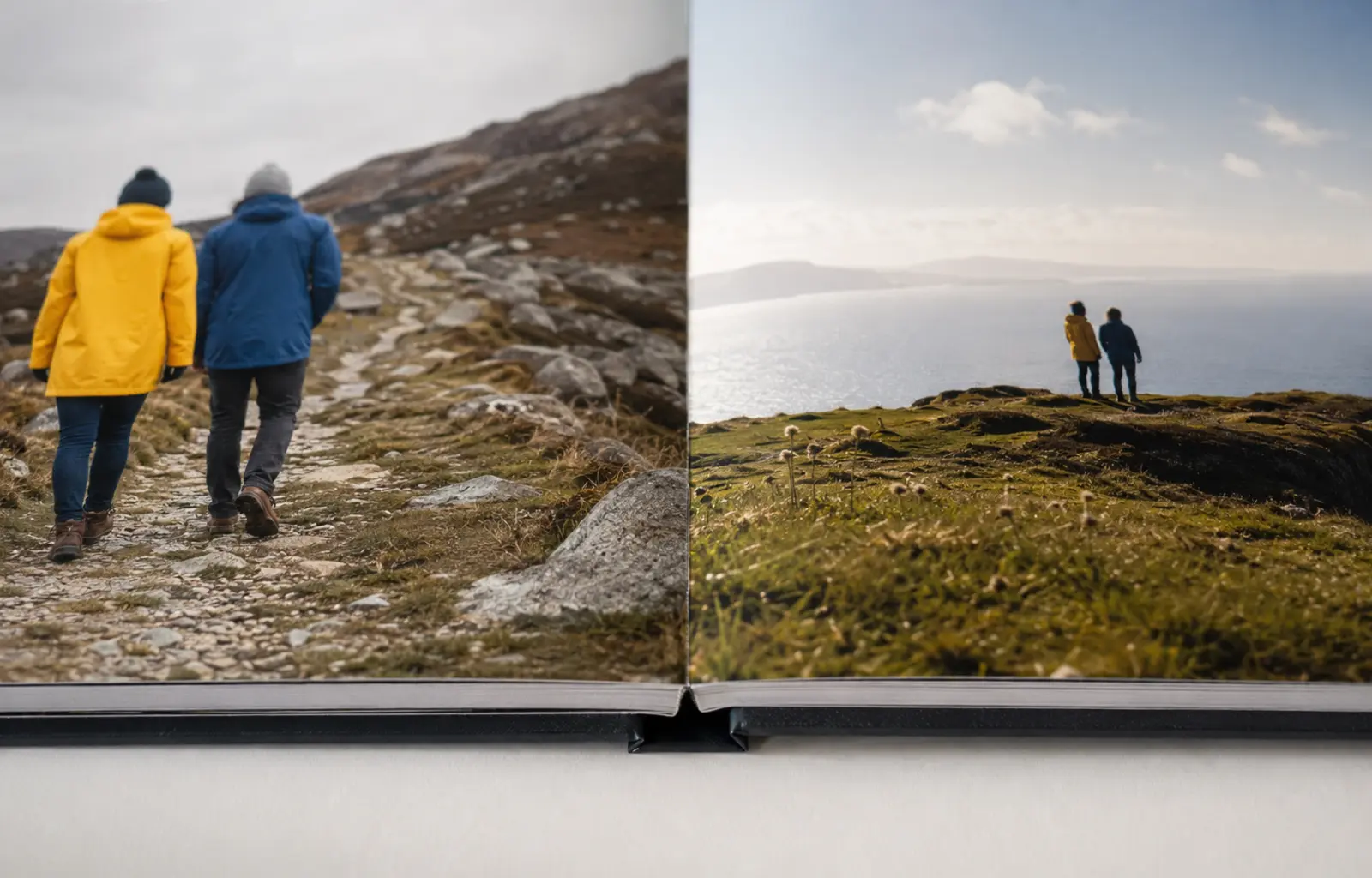 Einband und Bindung eines Fotobuchs 30 x 30 cm