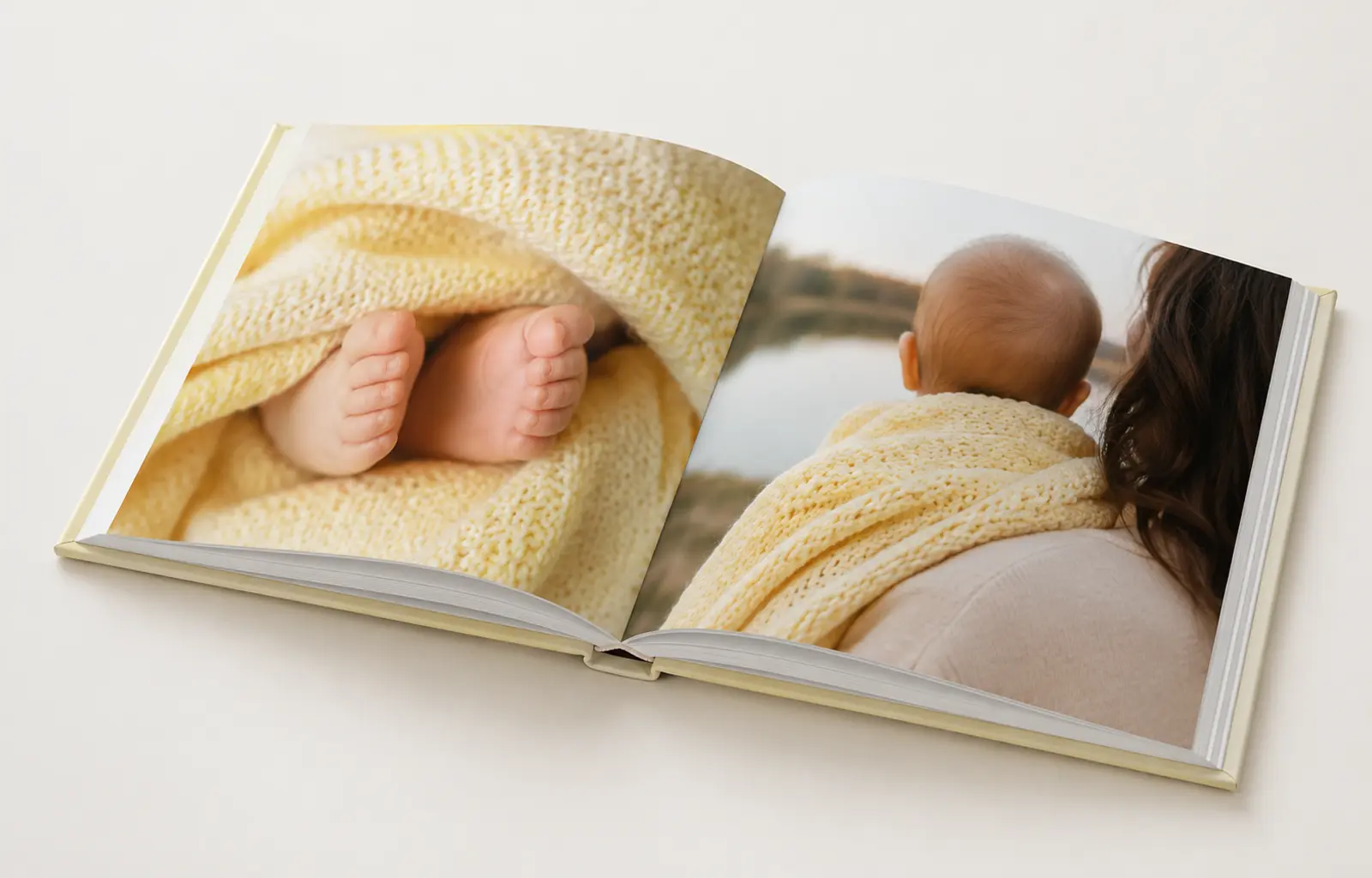 Seiten eines Fotobuchs für Kinder