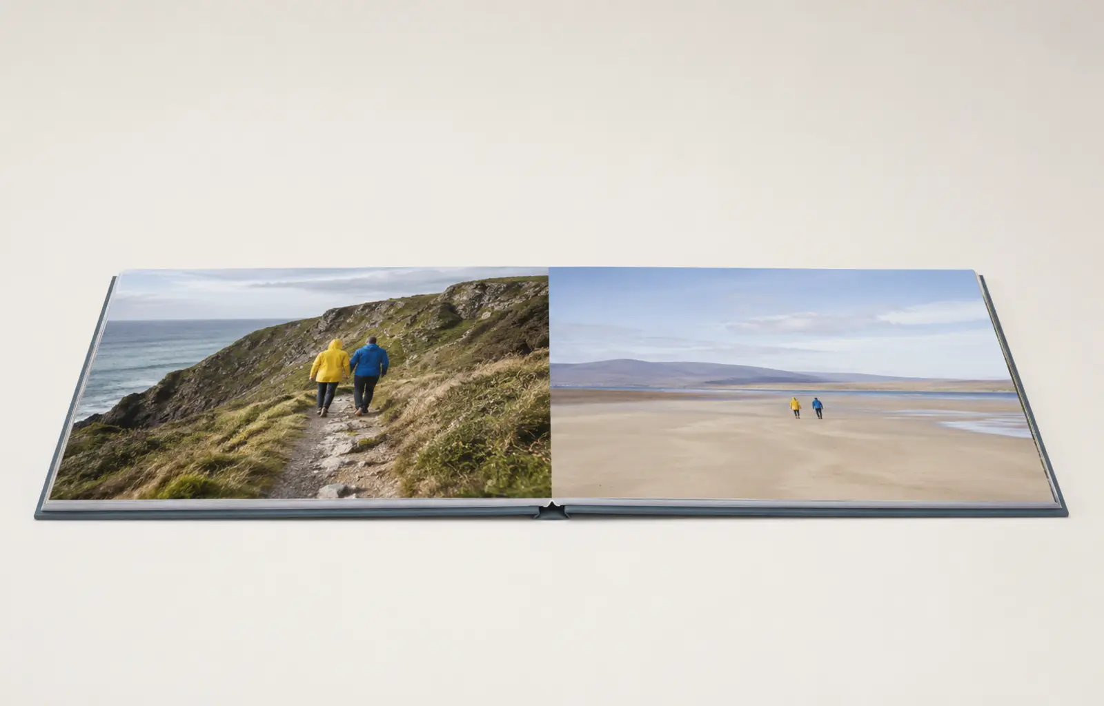 Seiten eines Fotobuchs Layflat