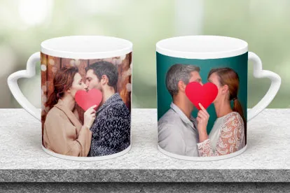 Herz & Heim® Personalisierte Fototasse – Mit Eigenem Foto Und Wunschtext, Spülmaschinenfest