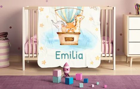 Kinderdecke mit Namen gesamtansicht