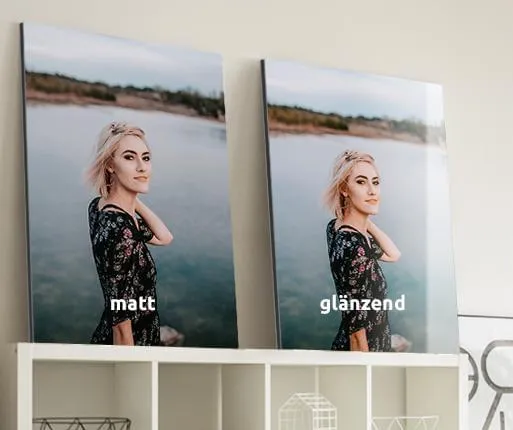 foto auf aluminium interieur