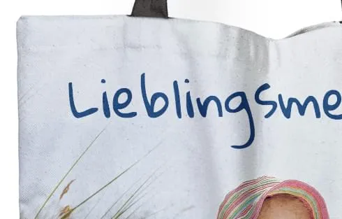 stofftasche mit foto detail