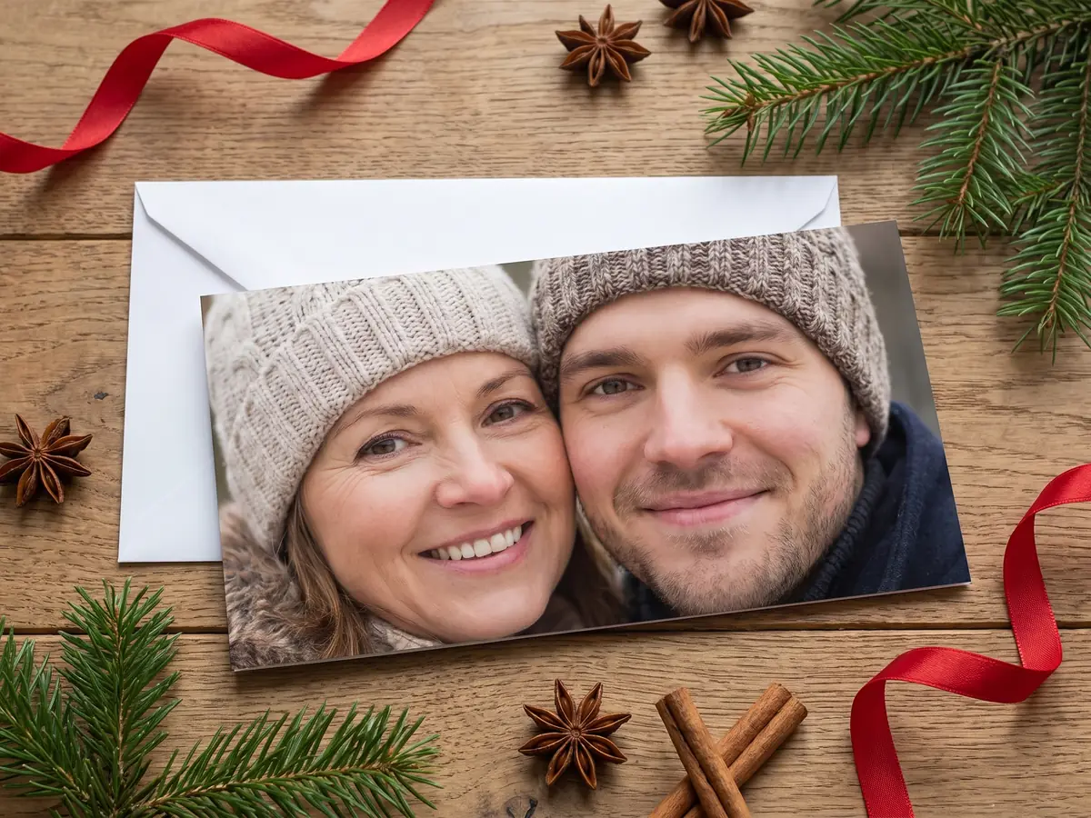 Weihnachtskarten mit Foto