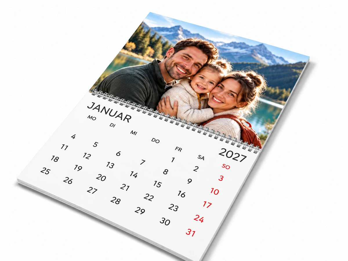 Klappkalender 2027 schräg liegend