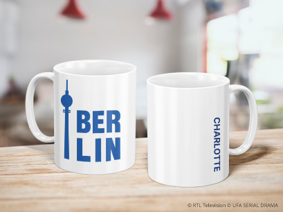GZSZ Tasse Berlin blau in einer Küche