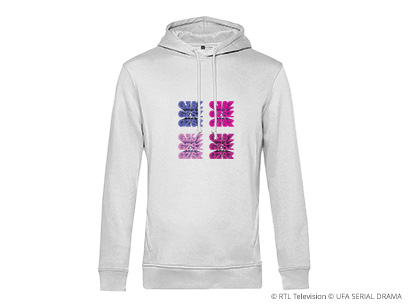 GZSZ Hoodie grau Vorderansicht