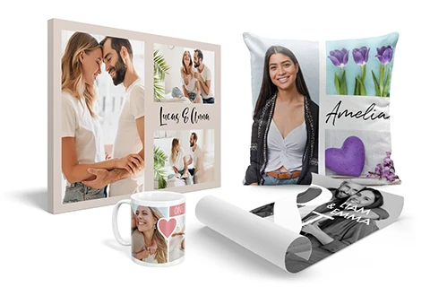 Personalisierte Fotocollage-Produkte