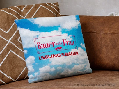 Premium Kissen 7. Himmel auf einer Couch