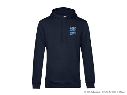 GZSZ Hoodie blau Berlin Vorderansicht