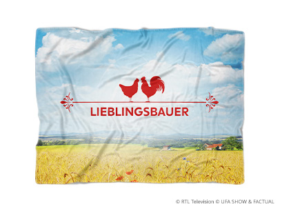 Premium Decke Weizenfeld flach liegend