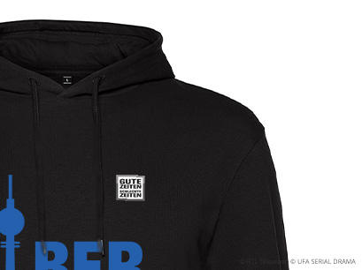GZSZ Hoodie schwarz nahaufnahme