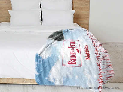 Premium Decke 7. Himmel auf einem Bett