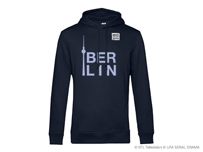 GZSZ Hoodie schwarz Logo klein Vorderansicht