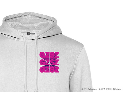 GZSZ Hoodie grau Berlin nahaufnahme