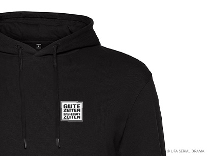 GZSZ Hoodie schwarz Berlin nahaufnahme