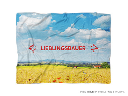 Premium Decke Weizen flach liegend