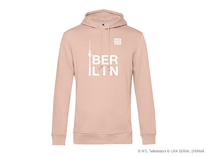 GZSZ Hoodie rose Berlin Vorderansicht